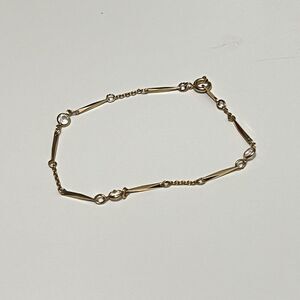 Dainty Baby Gold Rhinestone Bracelet Lobster‎ Clasp Minimal